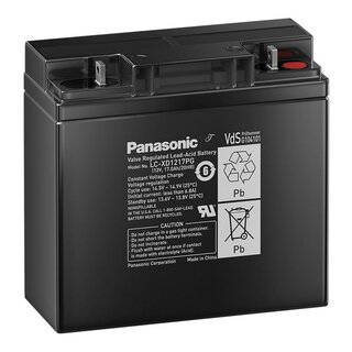 PANASONIC LC-XD1217PG 12V 17Ah AGM supply battery --> alternative: 8000206 AIR-PB 12-20
