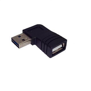 AIRBATT Adapter EASY USB 2.0-A St - A Bu links/rechts gewinkelt