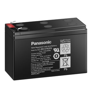 PANASONIC LC-R127R2PG 12V 7,2Ah AGM Versorgerbatterie --> Alternative: 8000202-OPA AIR-PB 12-8