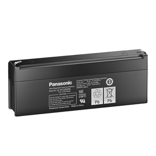 PANASONIC LC-R122R2PG 12 V 2,2 Ah AGM supply battery --> alternative: 8000201 - AIRBATT AIR-PB 12-2,3