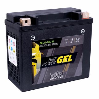 INTACT Bike-Power Gel 12-20L-BS / YTX20L-BS 12V 18Ah GEL starter battery