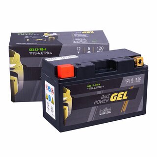 INTACT Bike-Power Gel 12-7B-4 / YT7B-4 12V 6Ah || LxBxH 150x65x92mm