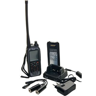 ICOM IC-A25NE 8,33/25 kHz VHF Handflugfunkgert (COM / NAV / GPS) mit GPS-Empfnger und Bluetooth