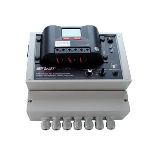 AIRBATT Sun-Fox 1.2 Charging controller with 2 charging circuits for lead and LiFePo4 batteries for wall mounting