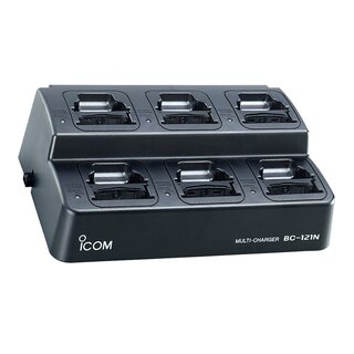 ICOM BC-121N 6-fold desktop quick charger for IC-A24E and IC-A6E