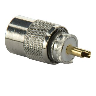 Plug PL 259/6 RG58 golden Pin