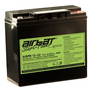 AIRBATT Start-Power AIR-PB 12-22 12V 22Ah AGM starter & supply battery
