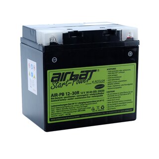 AIRBATT Start-Power AIR-PB 12-30R 12V 30Ah Gel Starter Batterie - Plus pole right