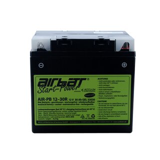 AIRBATT Start-Power AIR-PB 12-30R 12V 30Ah Gel Starter Batterie - Plus pole right