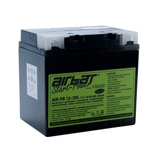 AIRBATT Start-Power AIR-PB 12-30L 12V 30Ah Gel-Starterbatterie - Pluspol links